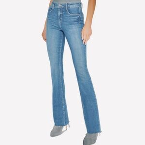 L'Agence Ruth high rise straight raw hem jeans size 29 NWOT